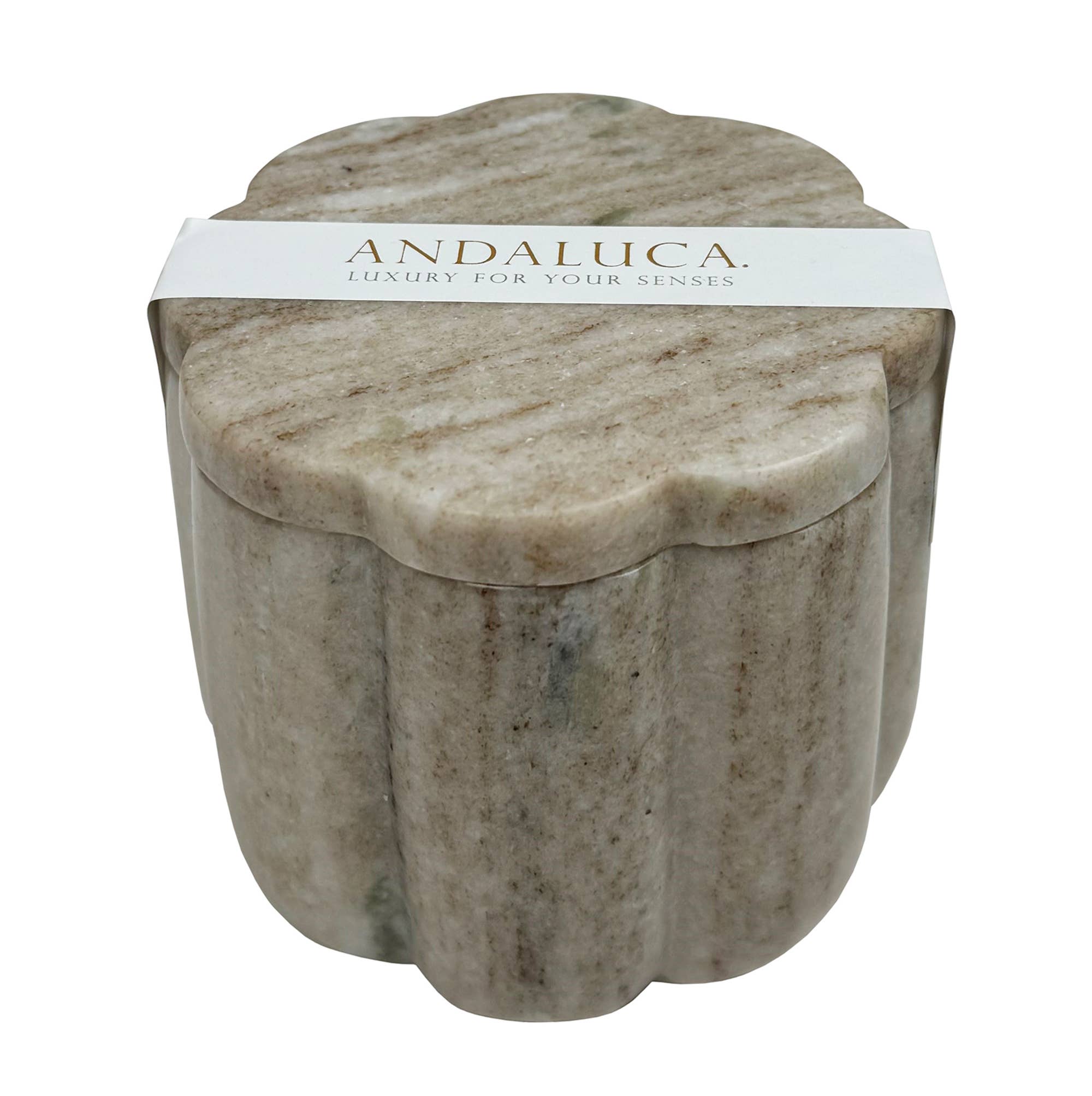 White Musk & Bamboo Marble Candle