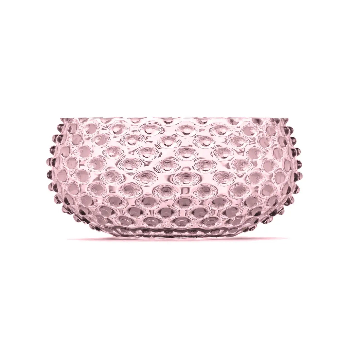 Handblown Hobnail Bowl - Large - Petal Pink