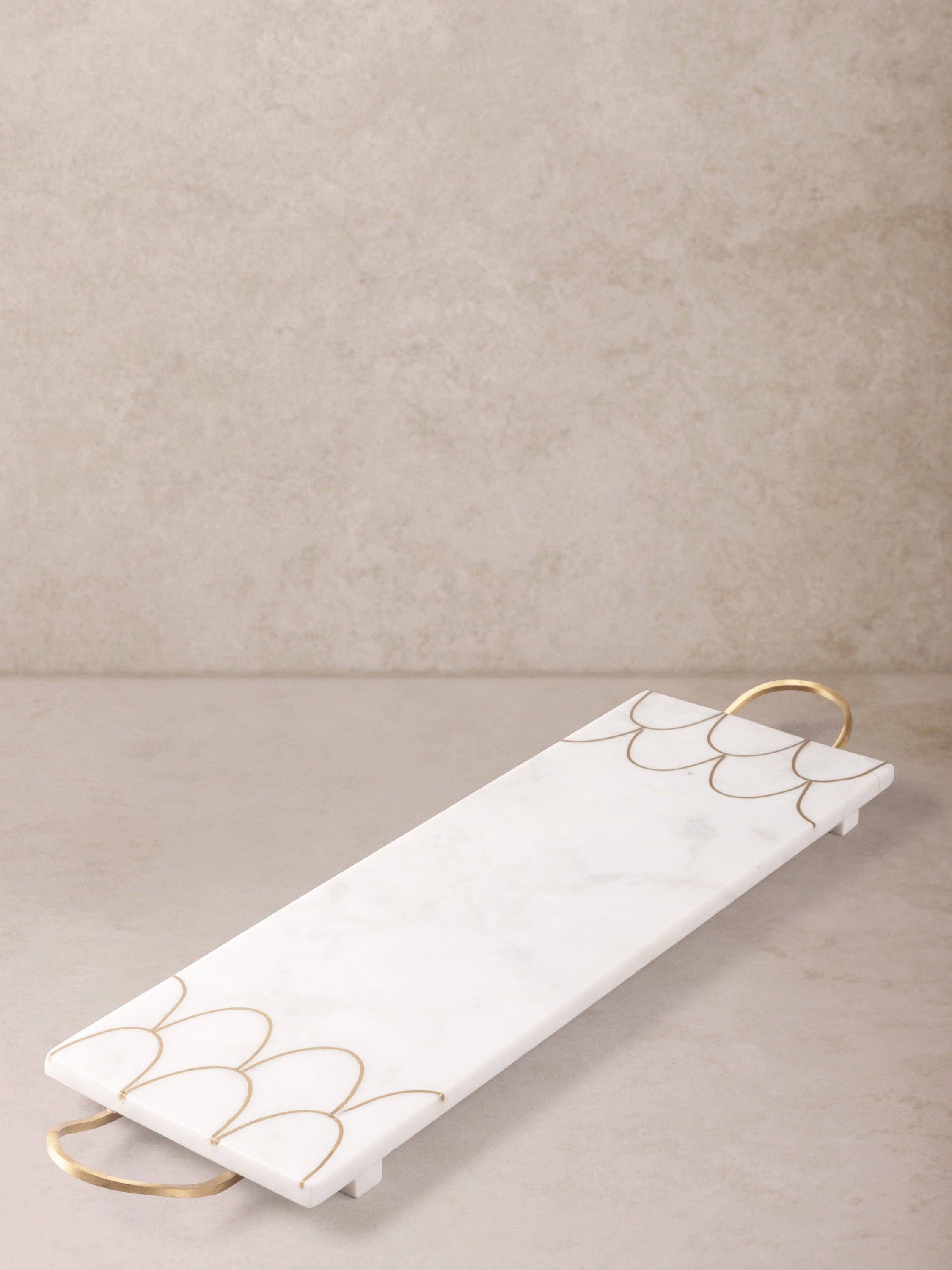 San Miguel Marble Tray - 22" L x 6" W