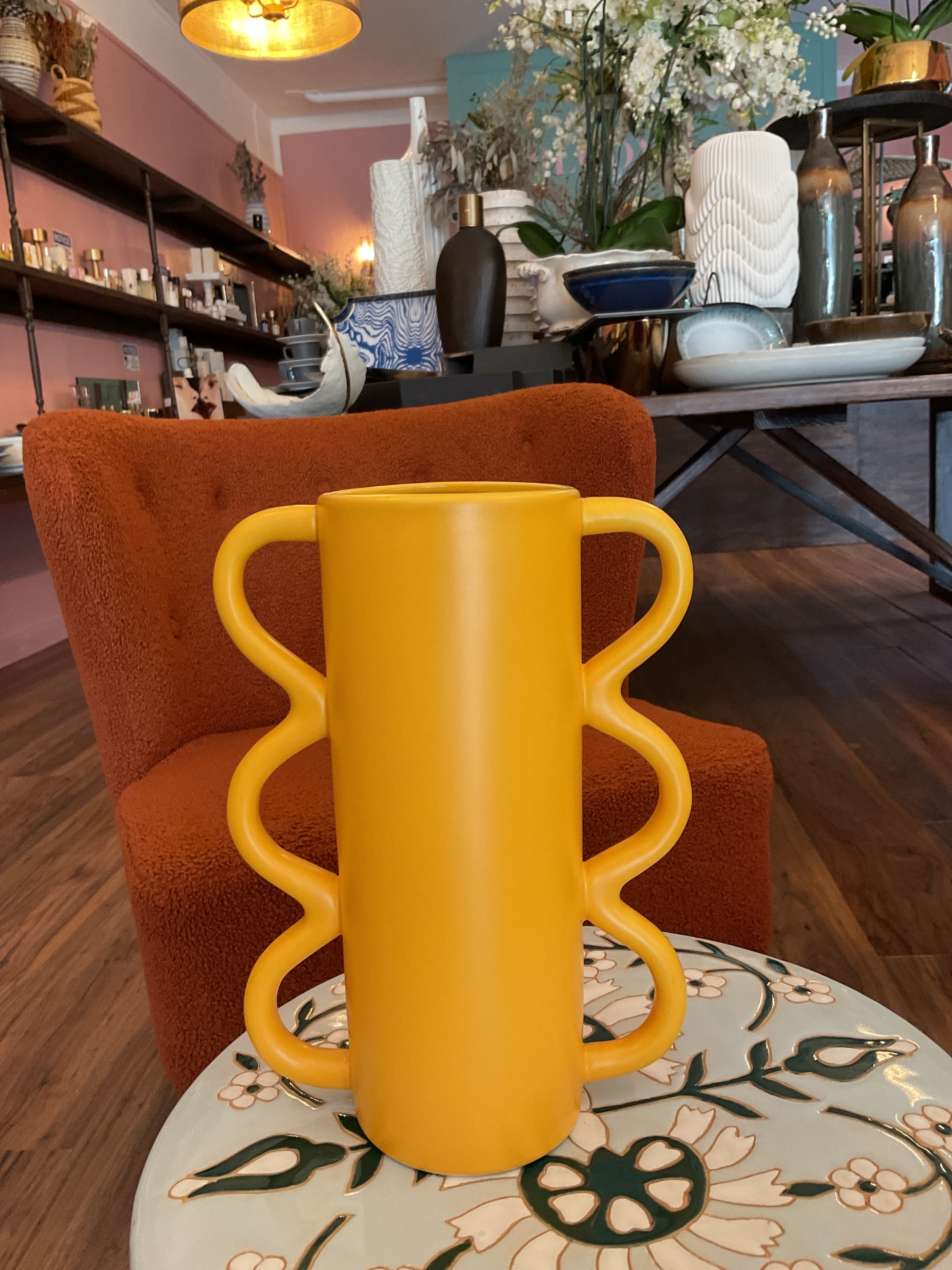 Geometric Vase Yellow