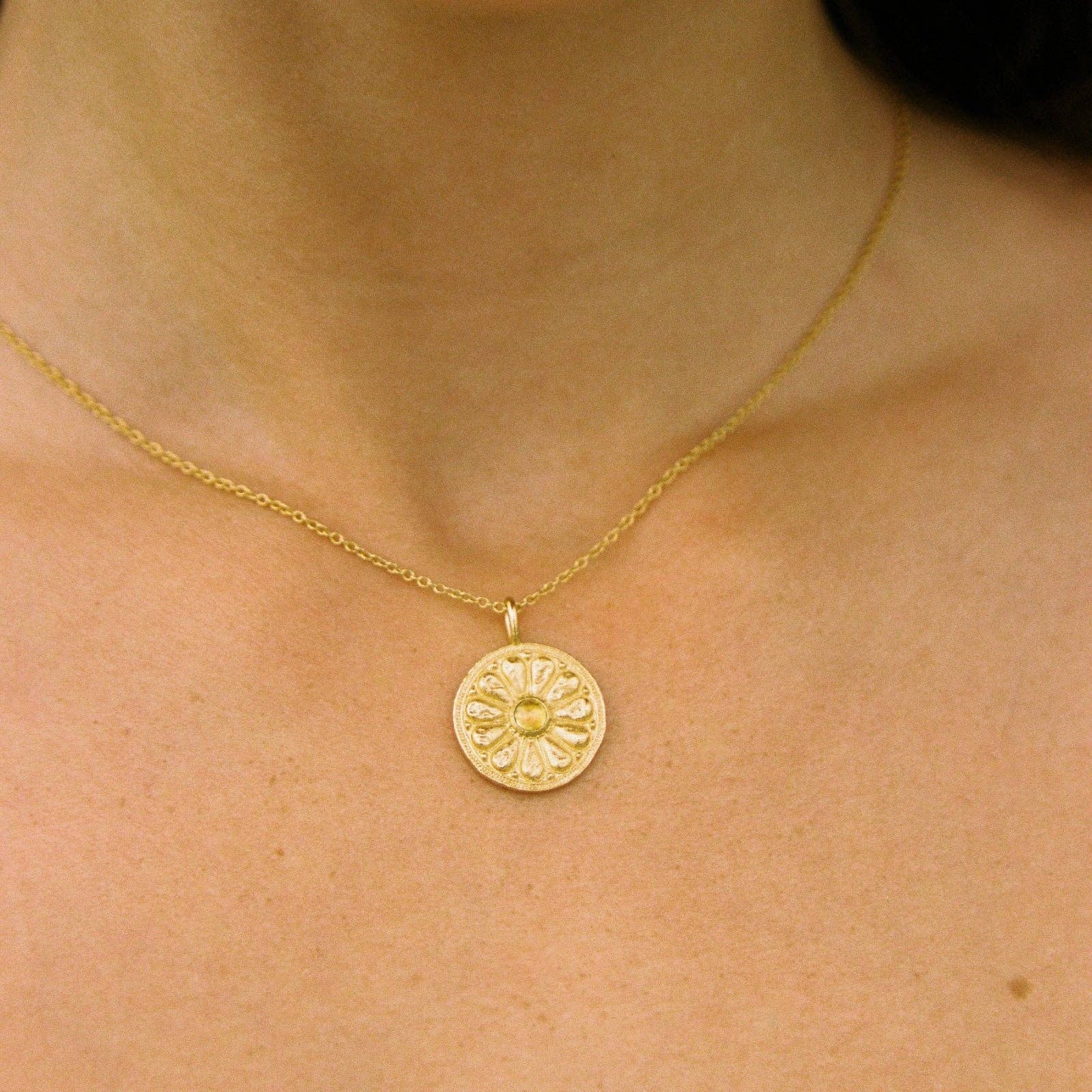 Constantina Yellow Necklace | Jewelry Gold Gift Waterproof