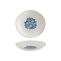 Viento 10.25" x 9.5" x h:2.5" 36 oz. Organic Decorated Porcelain Bowl