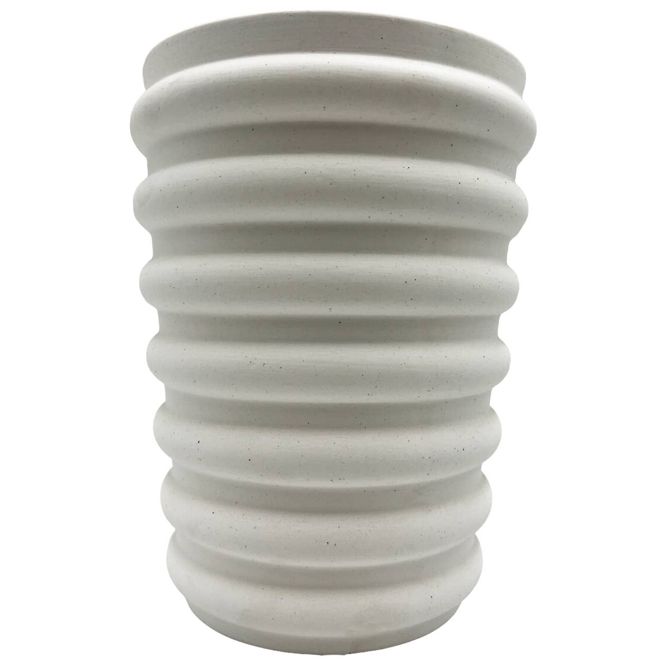 Modern Ceramic Vase in Beige: Large