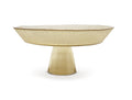 Gold and Black Footed Plate