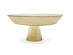 Gold and Black Footed Plate