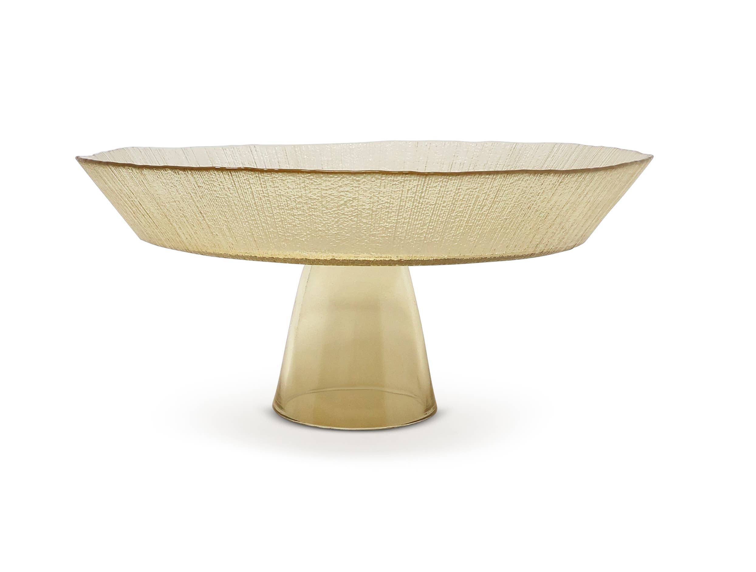 Gold and Black Footed Plate