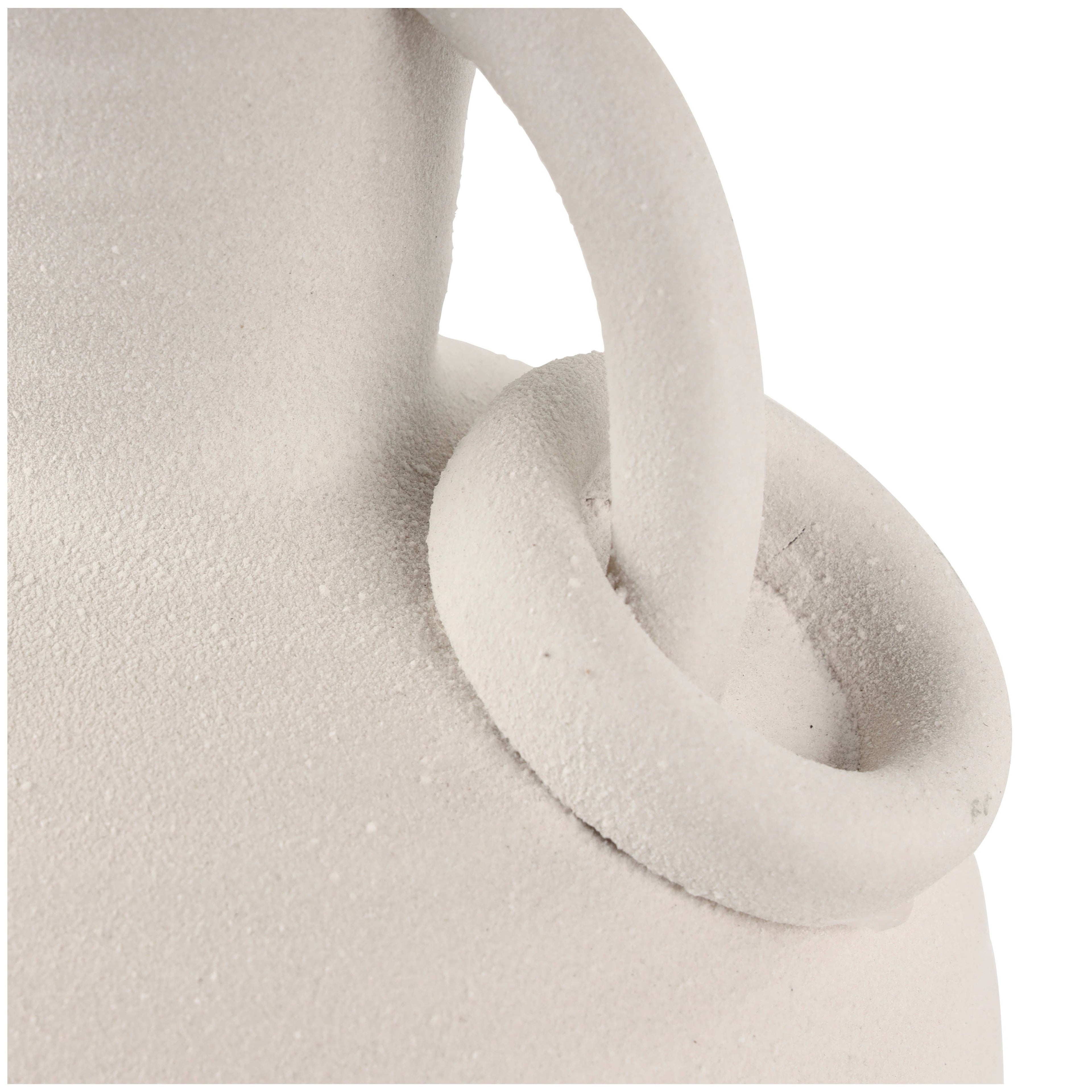 Contemporary Cream Ceramic Vase
