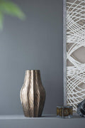 D7x13" Spitzer Short Metallic Glaze Ceramic Vase - Bronze