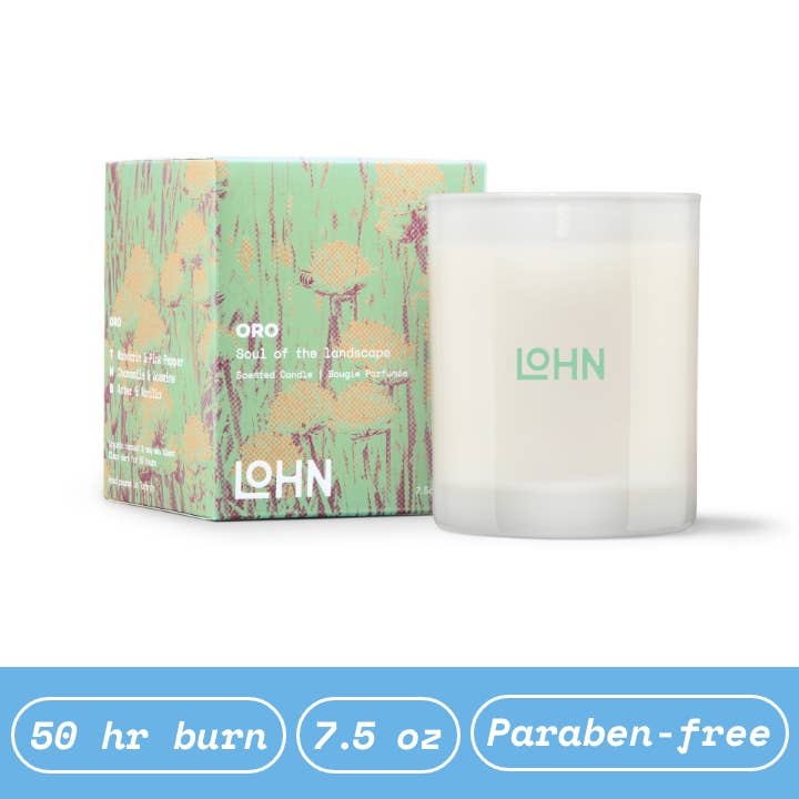 LOHN Candle - ORO Jasmine & Pink Pepper