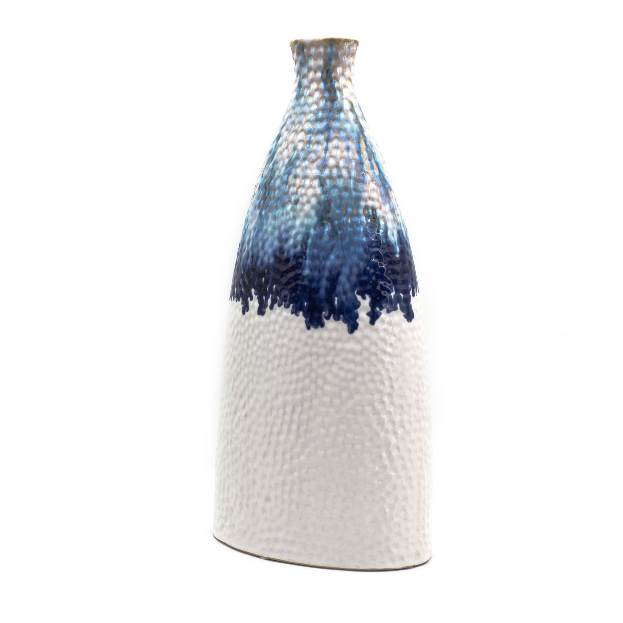 Fusion Ombre Drip Flat Shoulder Vase: Small