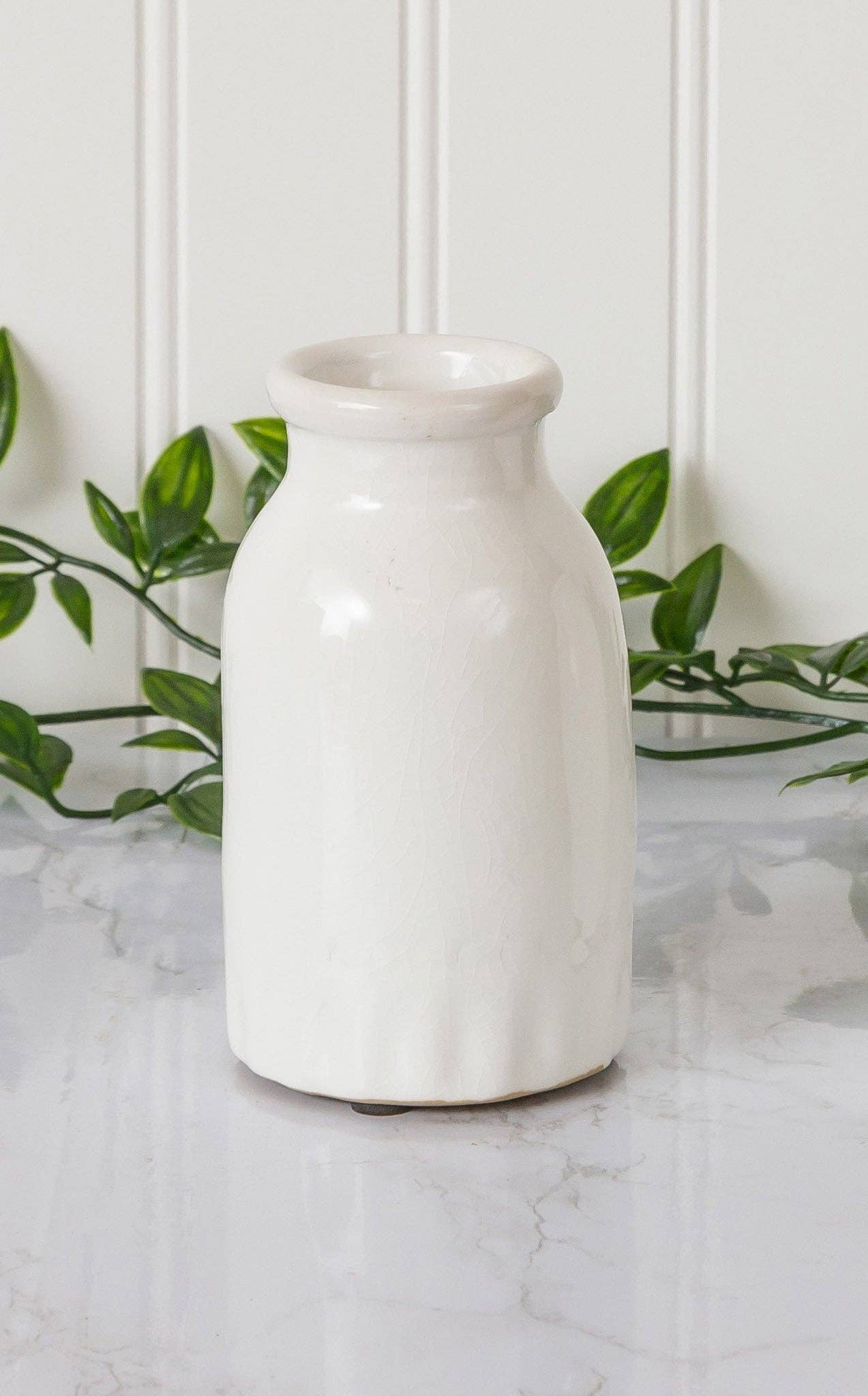 Pottery - Bud Vase Milk Bottle (PK/4)
