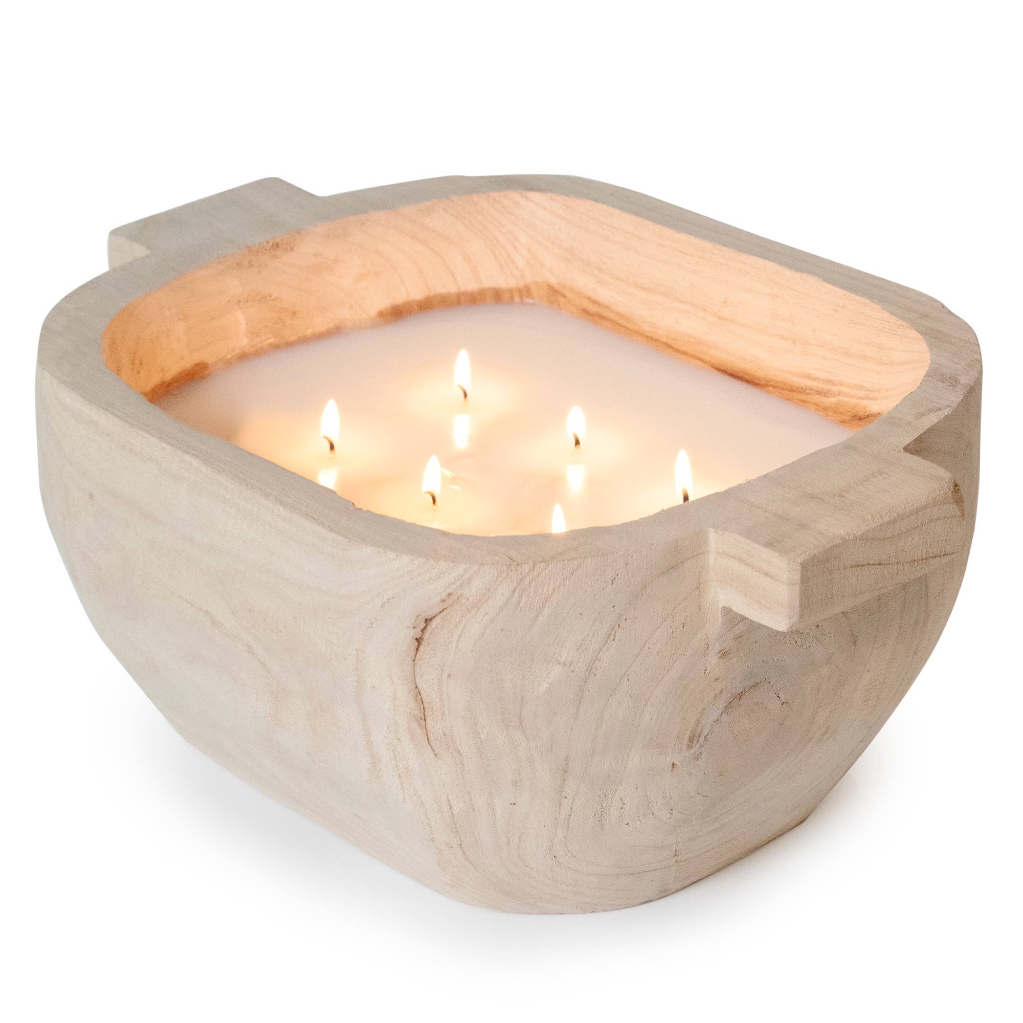 Paulownia Wood Handle Candle