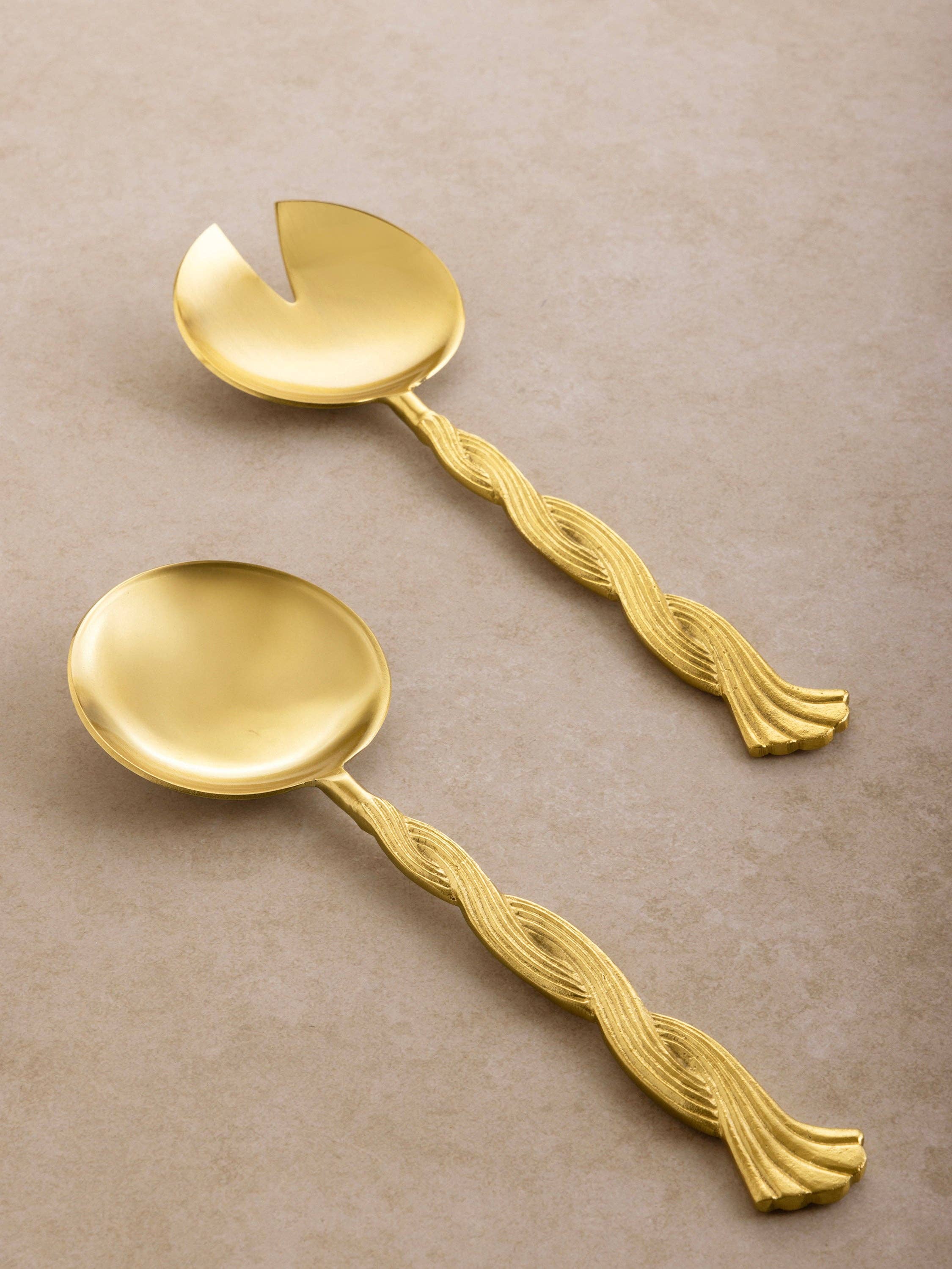 Santiago Salad Servers - 10" x 3"