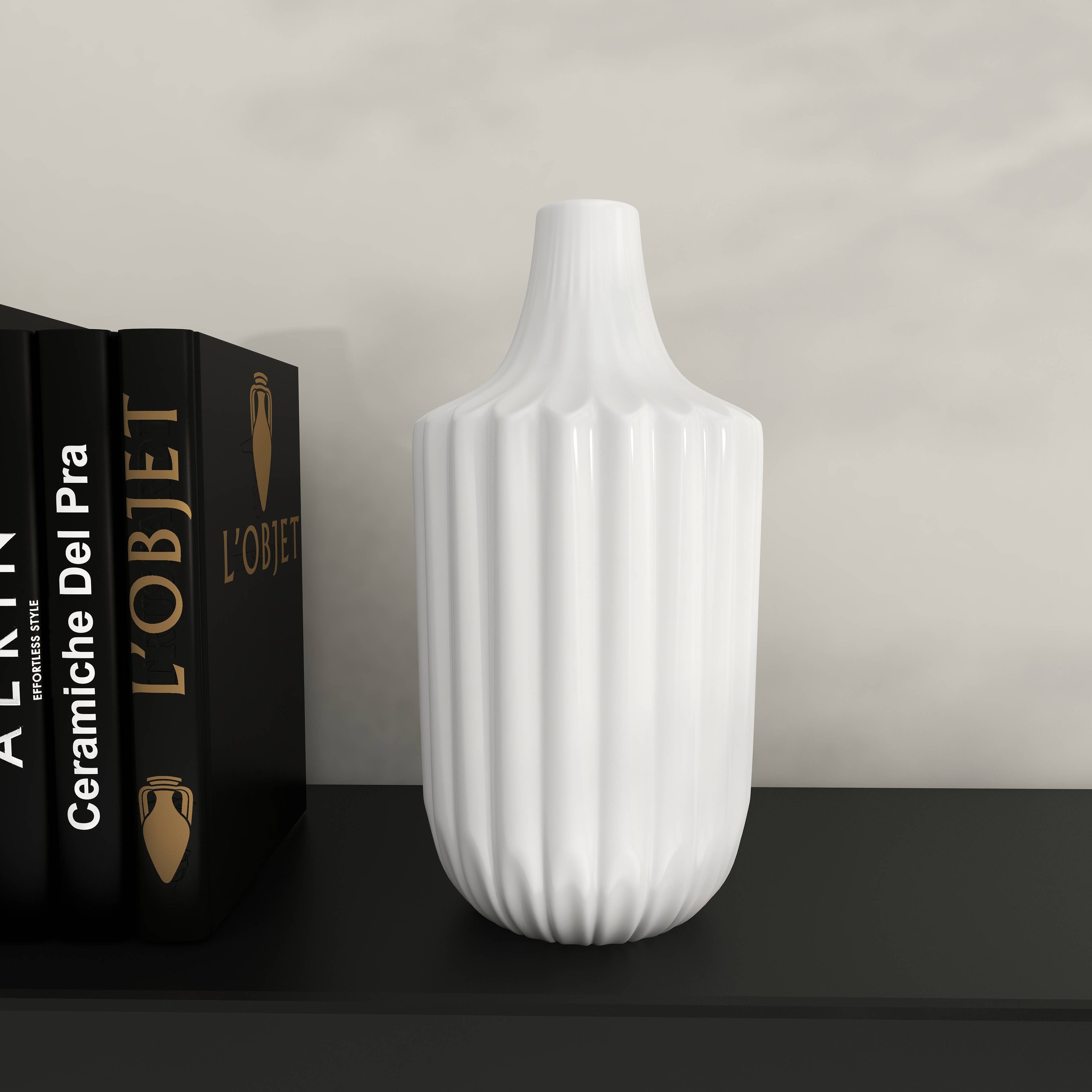 Modern White Ceramic Vase