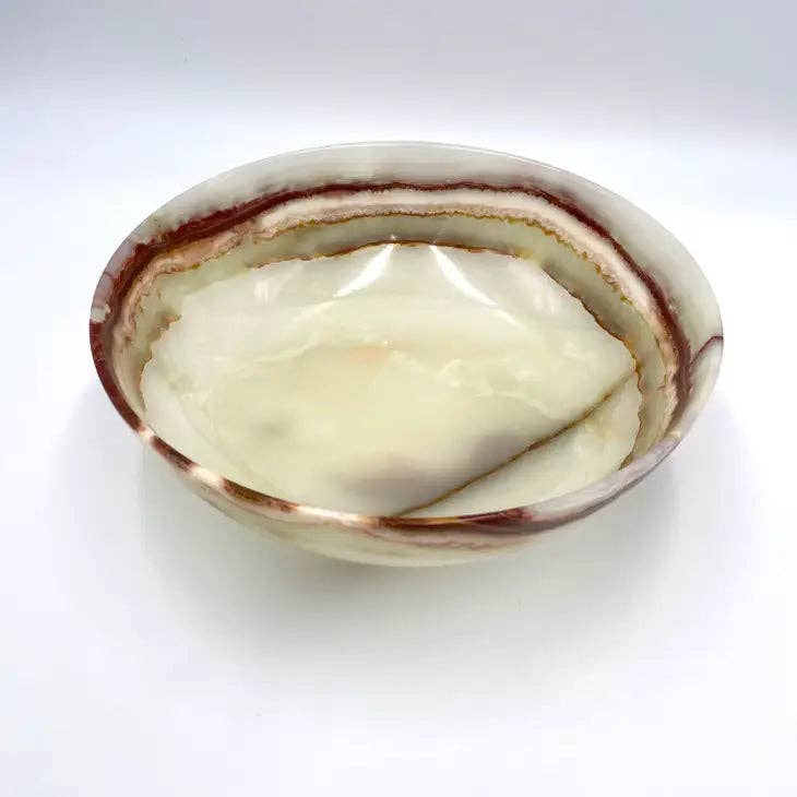 Decorative Bowl in Marble and Onyx - 10": Verona Marble