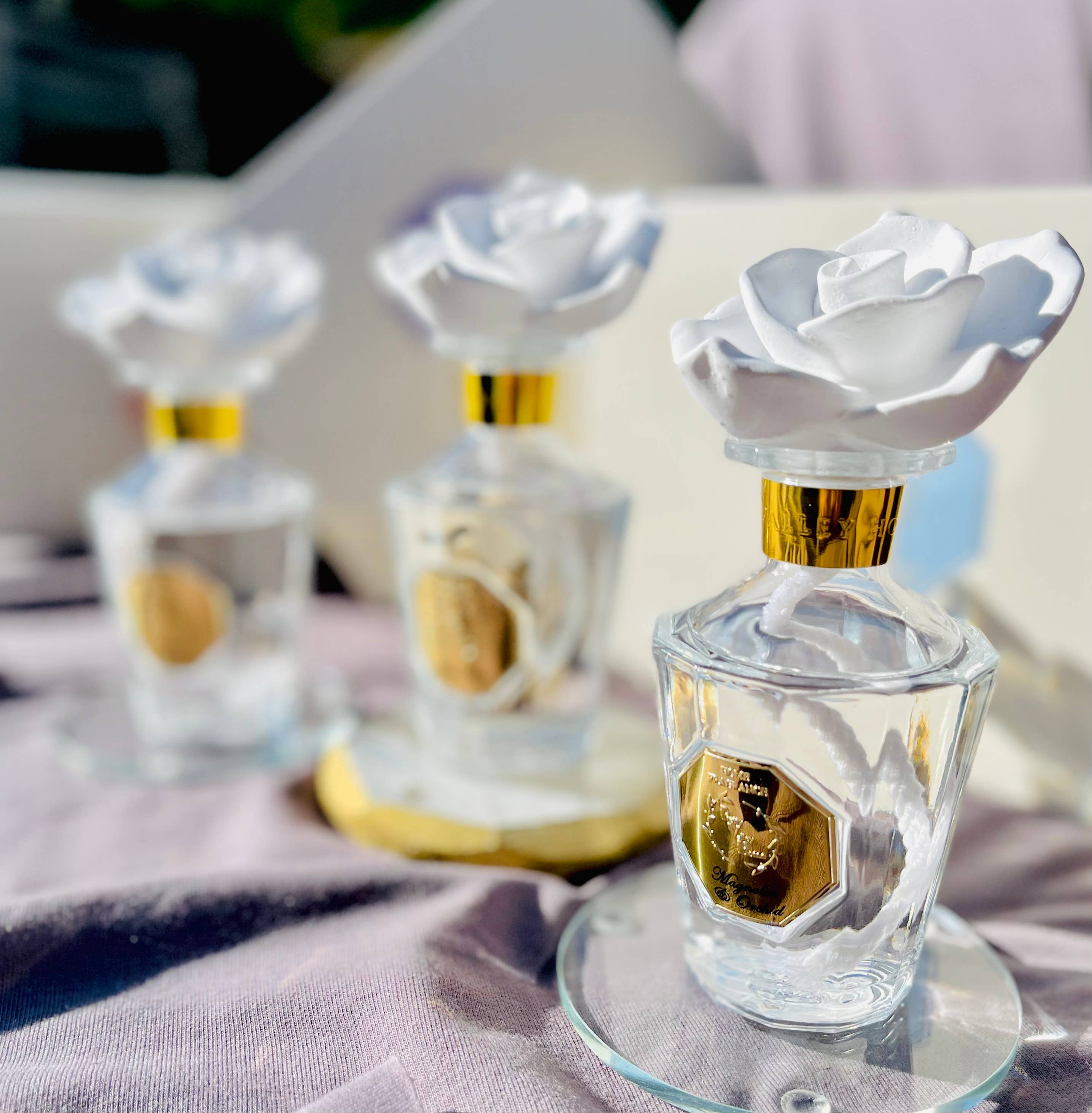Vintage Rose Ceramic Diffuser -Magnolia & Orchid