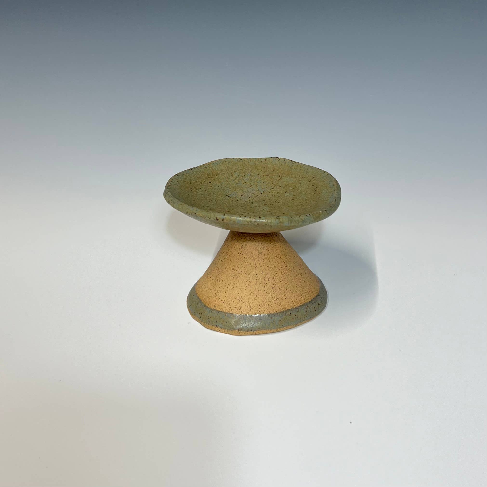 Medium Footed Dish: Agate
