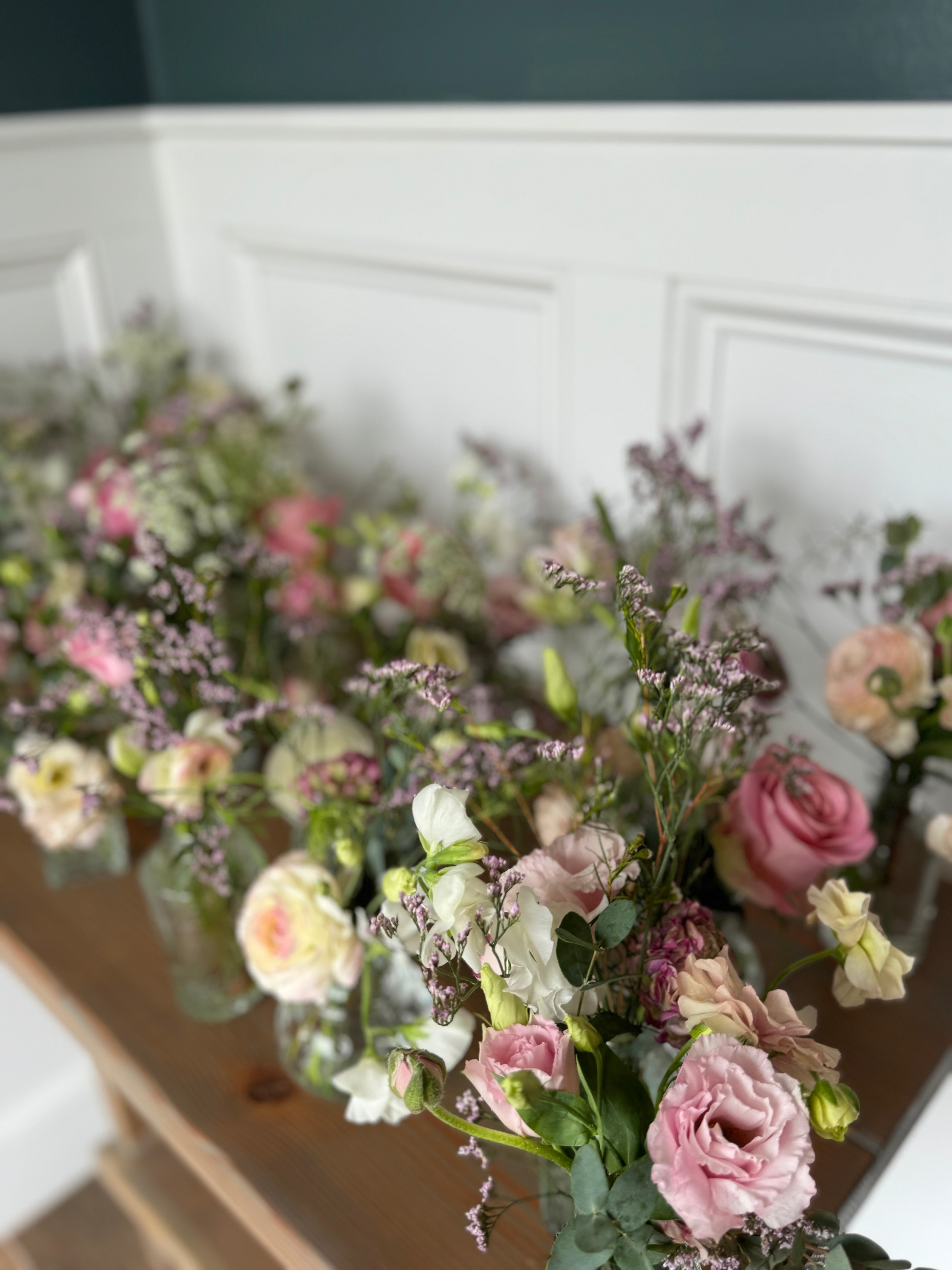 Set of 15 Bud Vase Arrangements