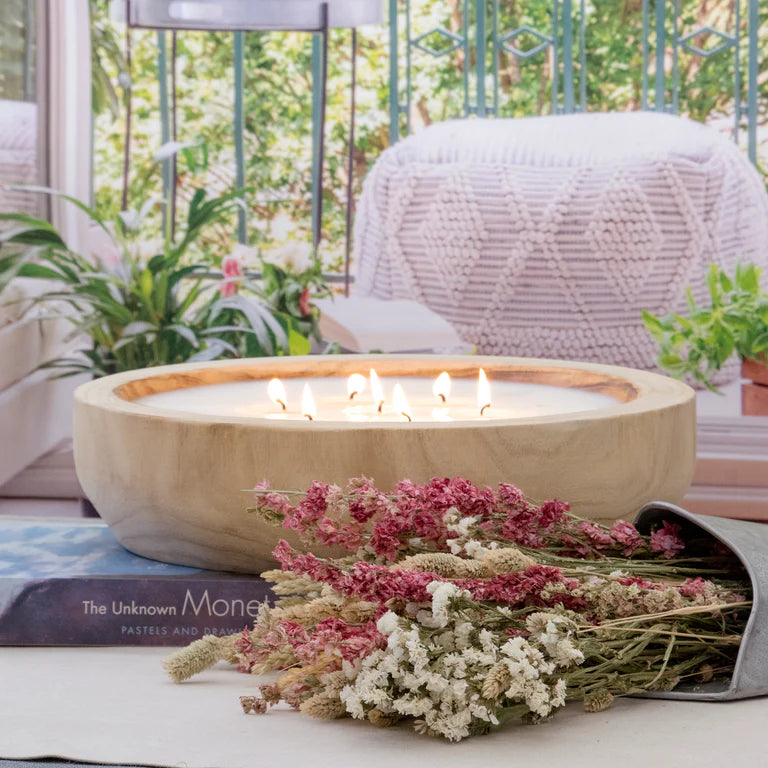 Paulownia Wood Round Candle
