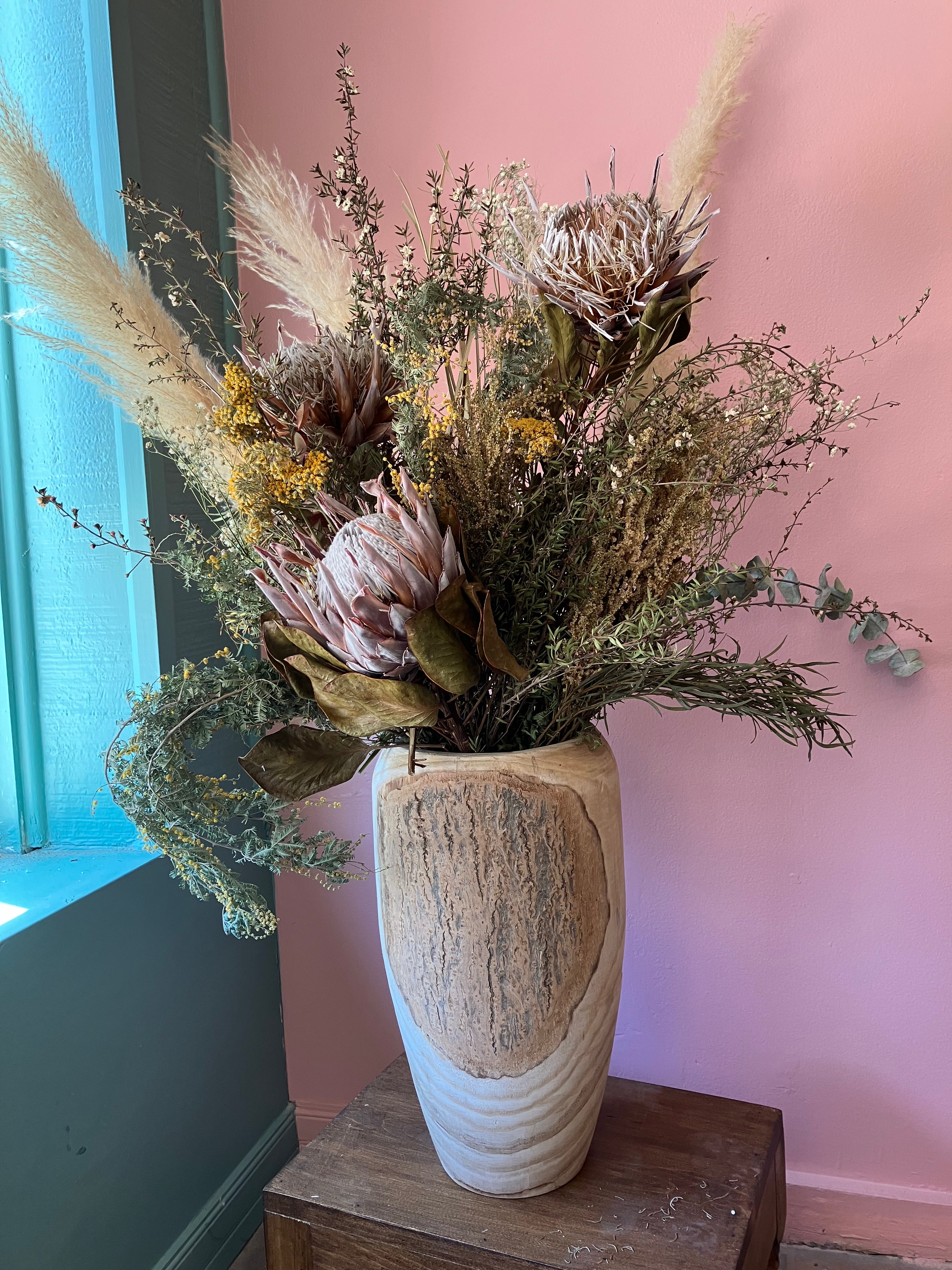 Dried Flowers in Vase