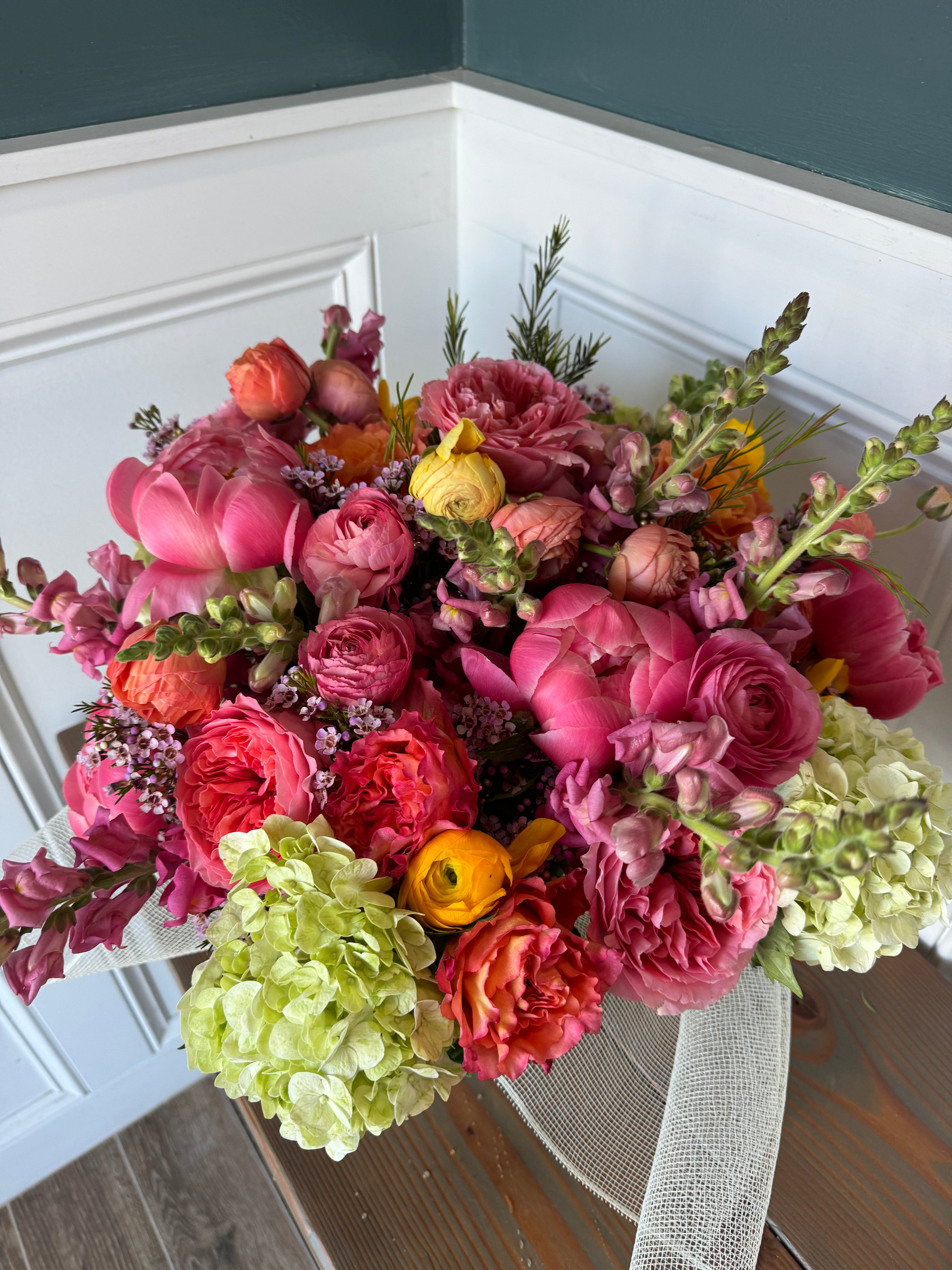 Mother's Day Arrangement in Vase: Over The Top