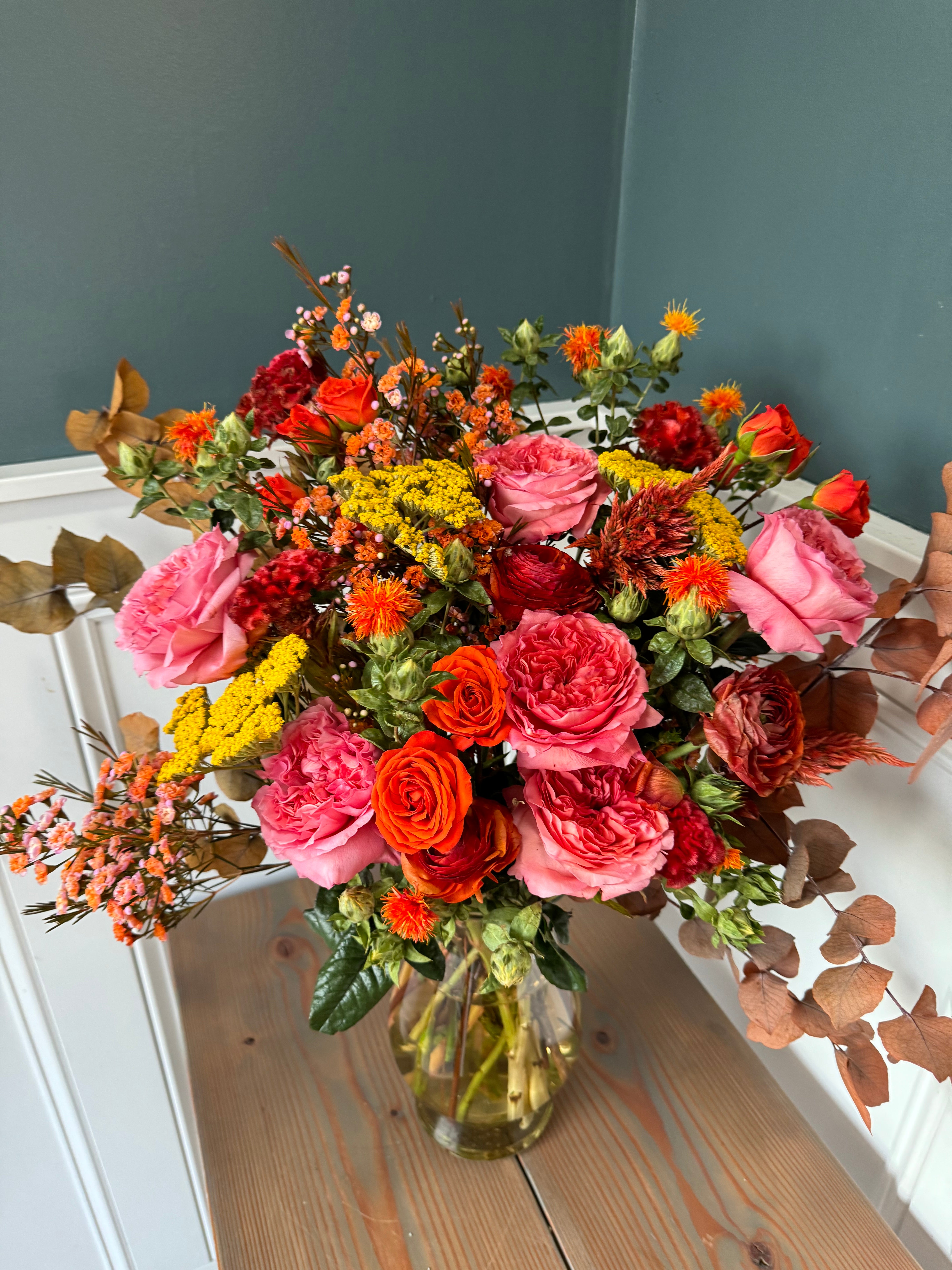 Holiday  Arrangement in Vase: Grande