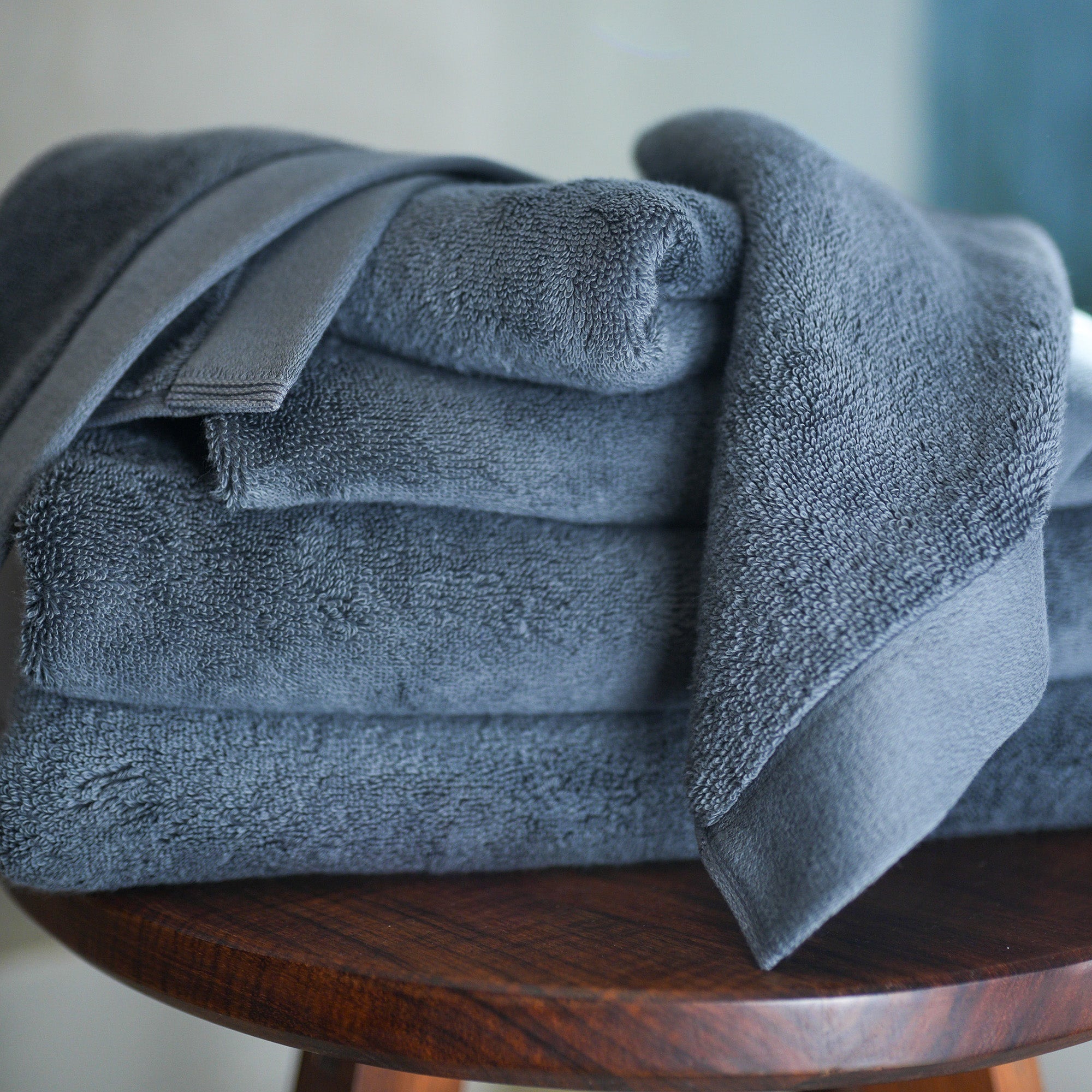 Oasis Bath Towel Set by Rest & Reset presented as a complete towel collection designed for calm, everyday self-care