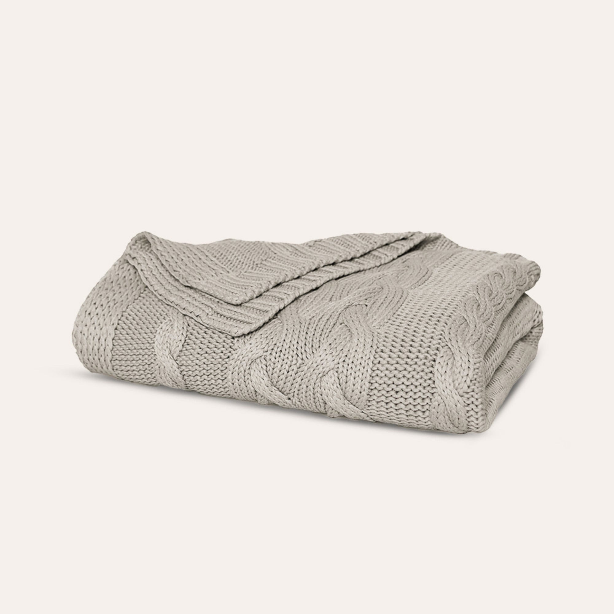 Drift Throw Blanket by Rest & Reset in organic cotton, textured throw designed for warmth, comfort, and relaxed living