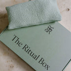 Close-up of organic cotton fabric on The Rest Eye Pillow by Rest & Reset, showing soft texture and premium craftsmanship