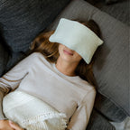 The Rest Eye Pillow by Rest & Reset displayed as a minimalist wellness accessory designed for rest, comfort, and relaxation