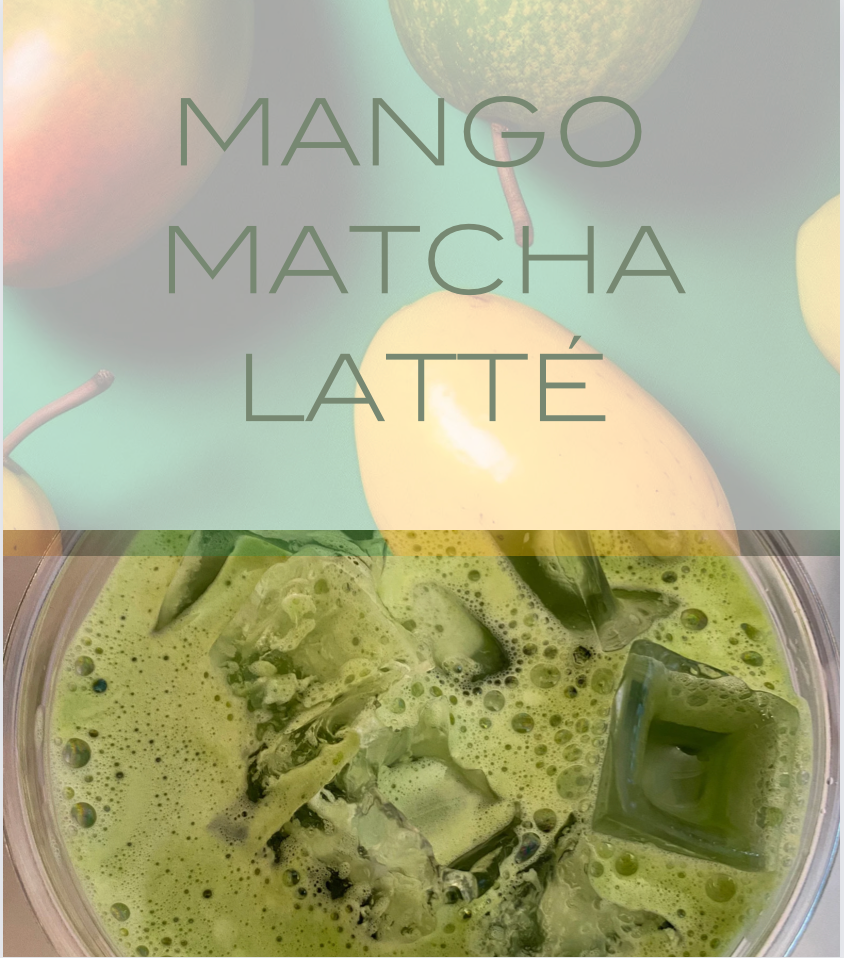 MANGO MATCHA LATTE (Iced/Hot)