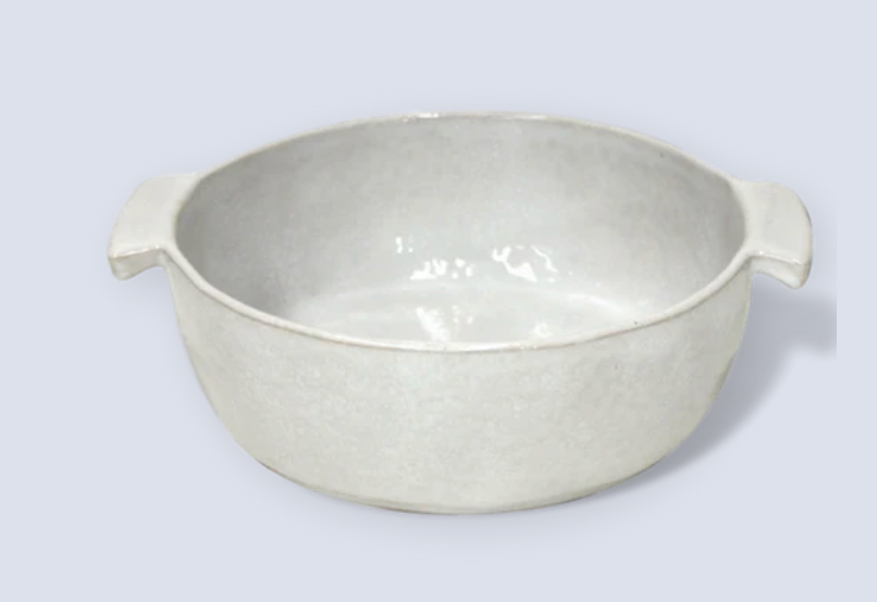 White Round Baker