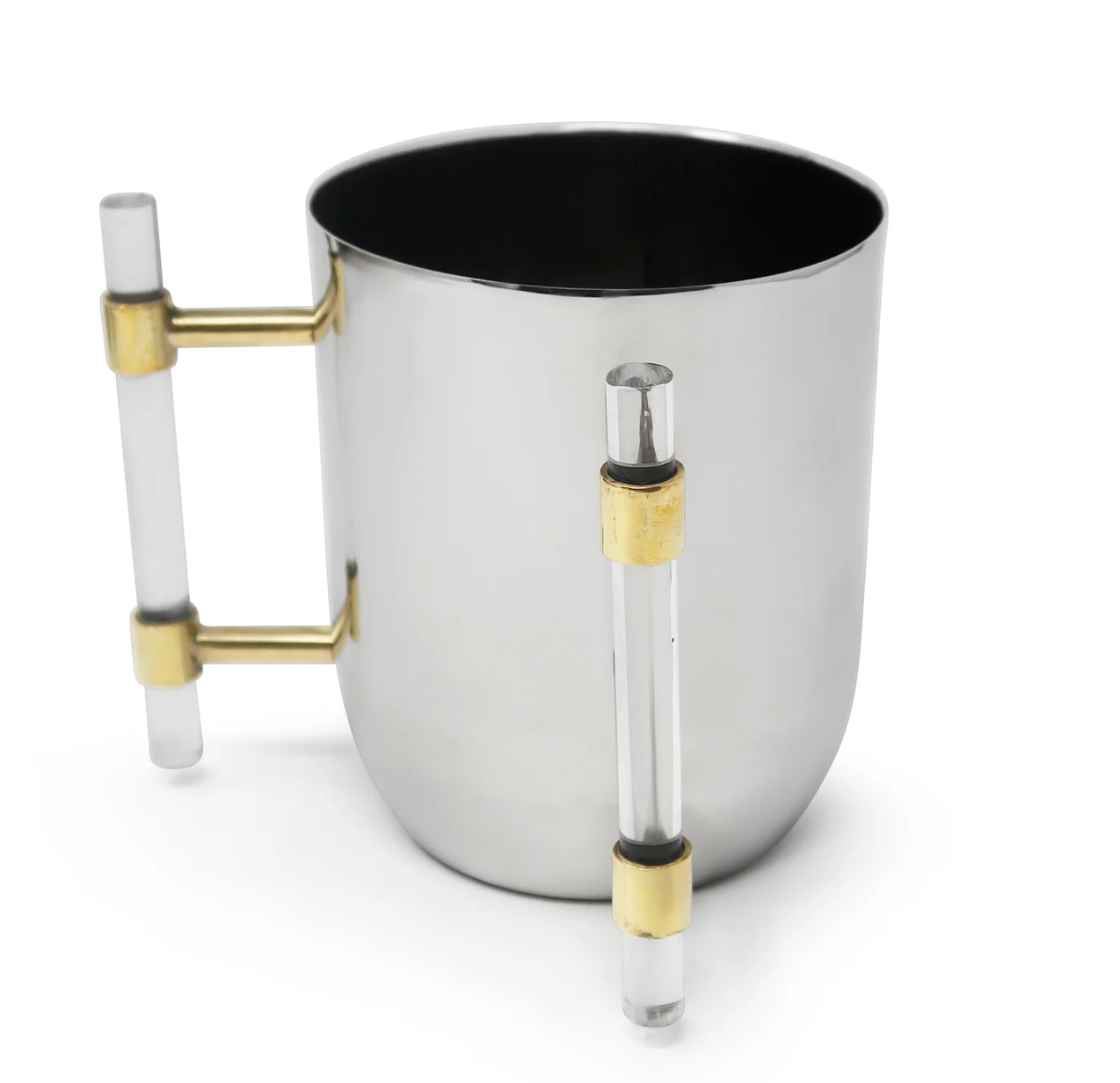 Metal Wash Cup (clear handles)