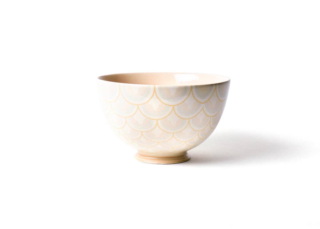 Blush Layered Arabesque 9in Footed Bowl