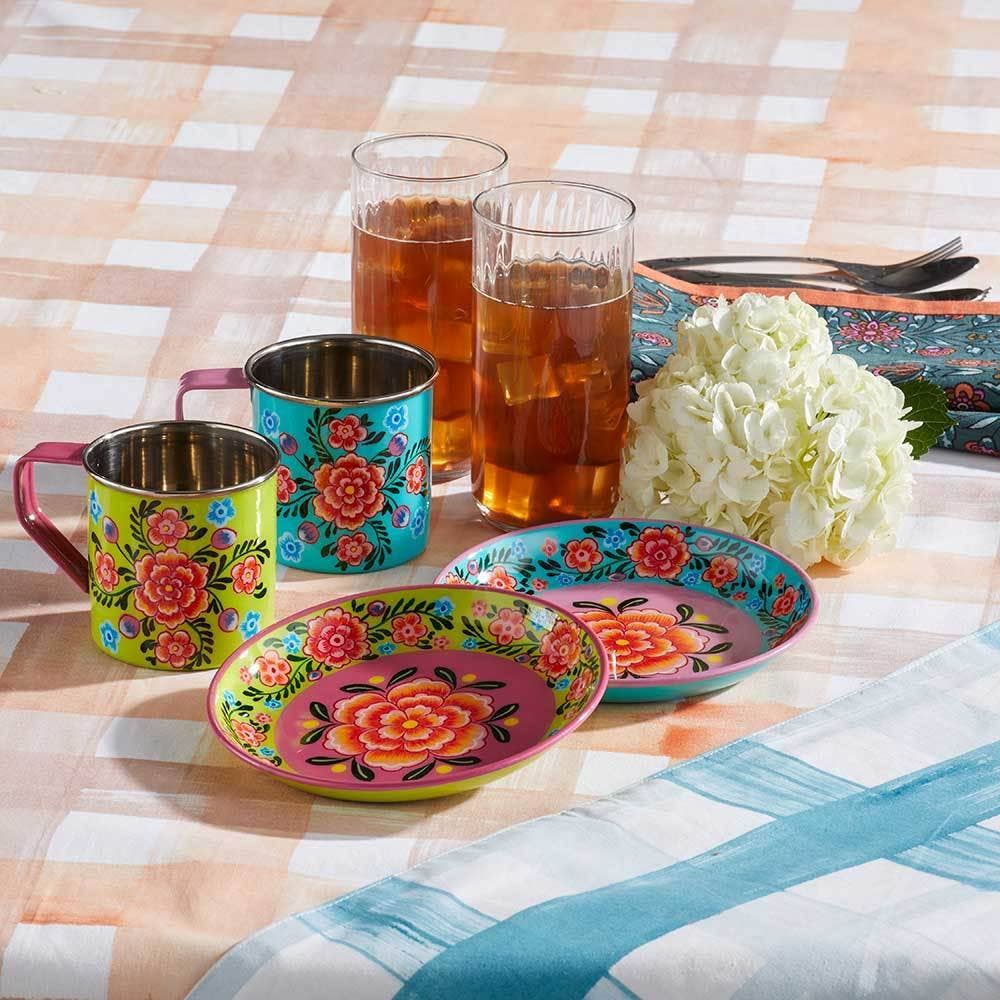 Bright Kashmiri  Appetizer Plates