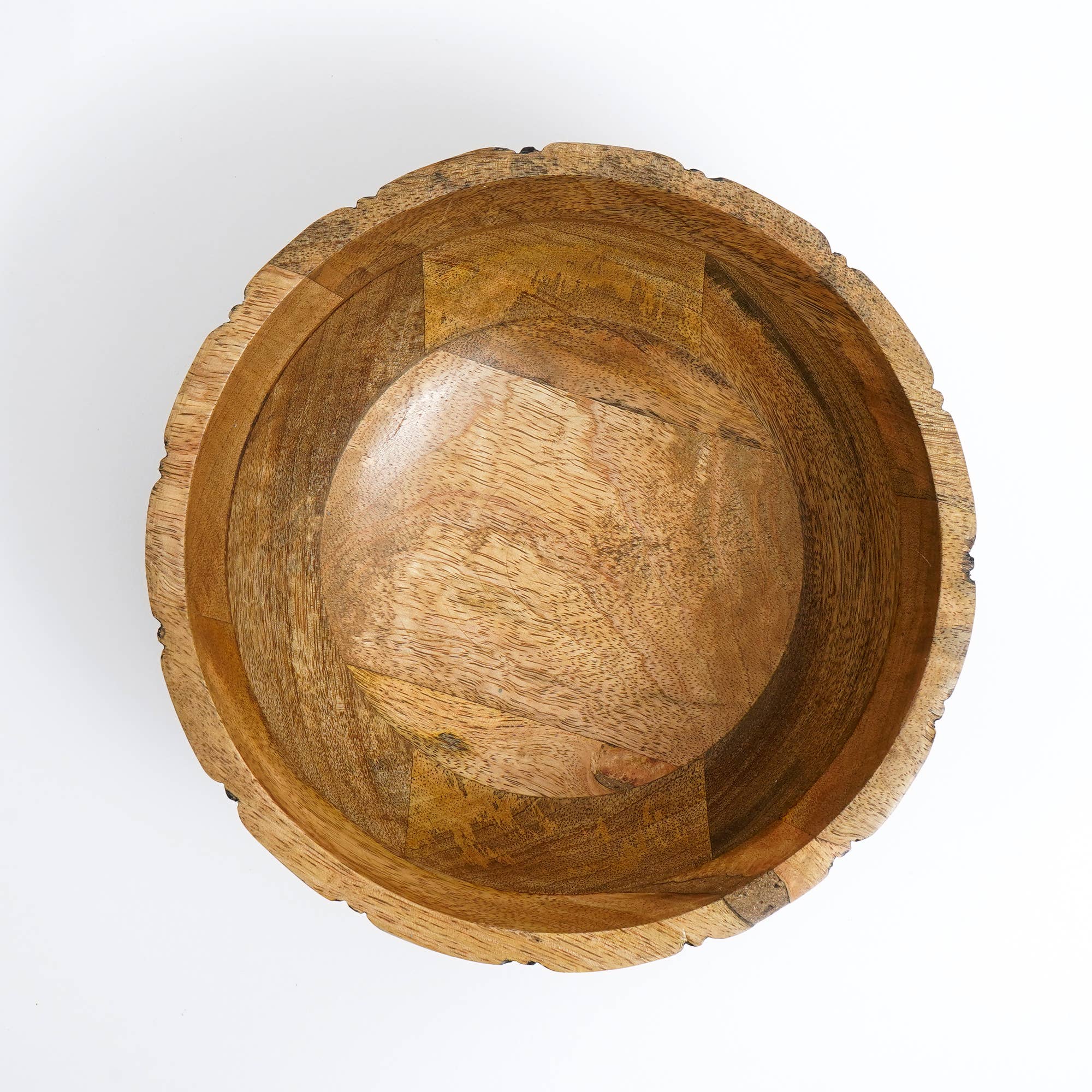 Toby Wooden Serving Bowl - 8"