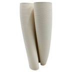 11" High Modern Ceramic Vase in White
