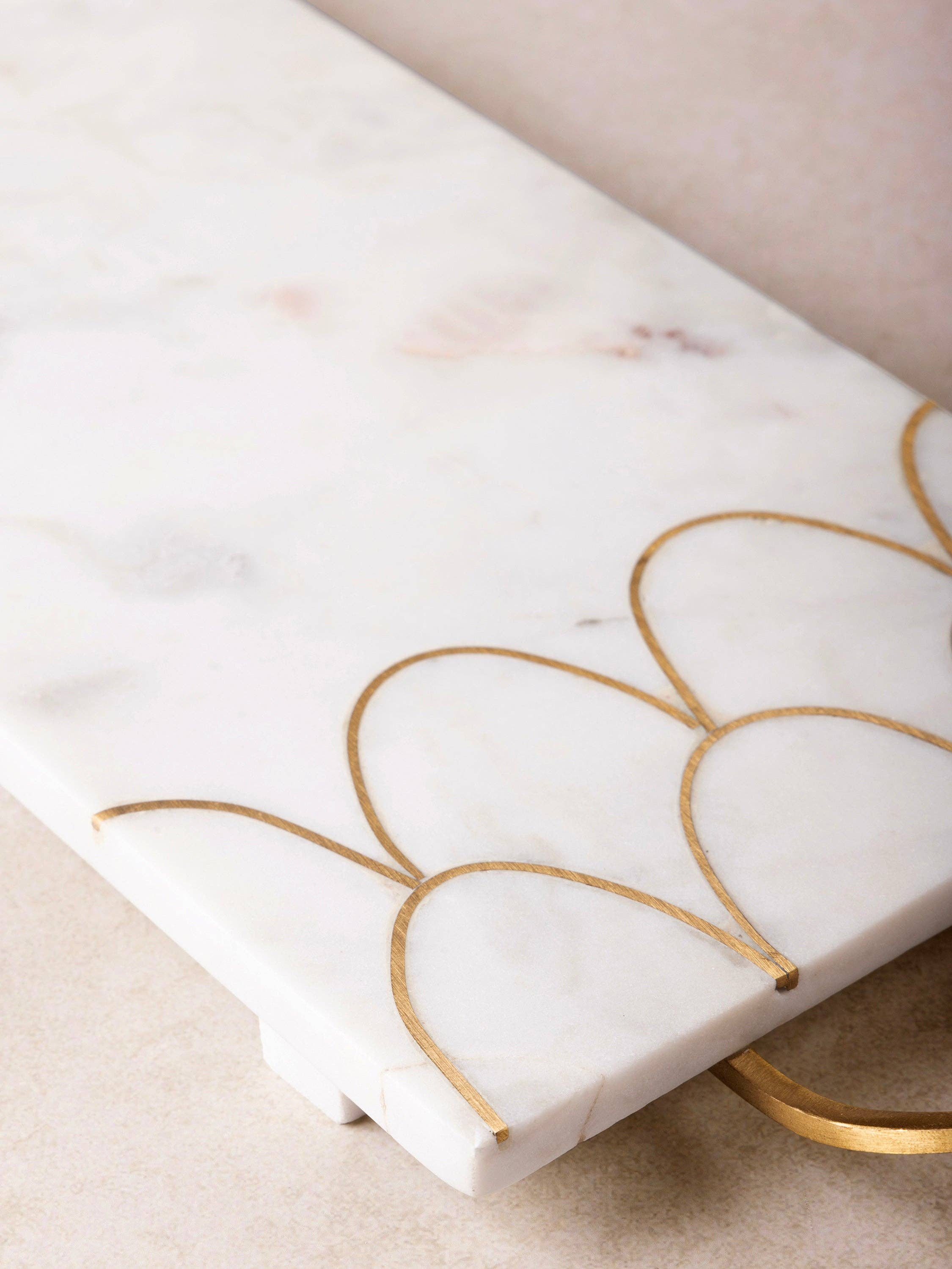 San Miguel Marble Tray - 22" L x 6" W
