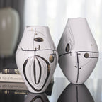 Black and White  Short Vase