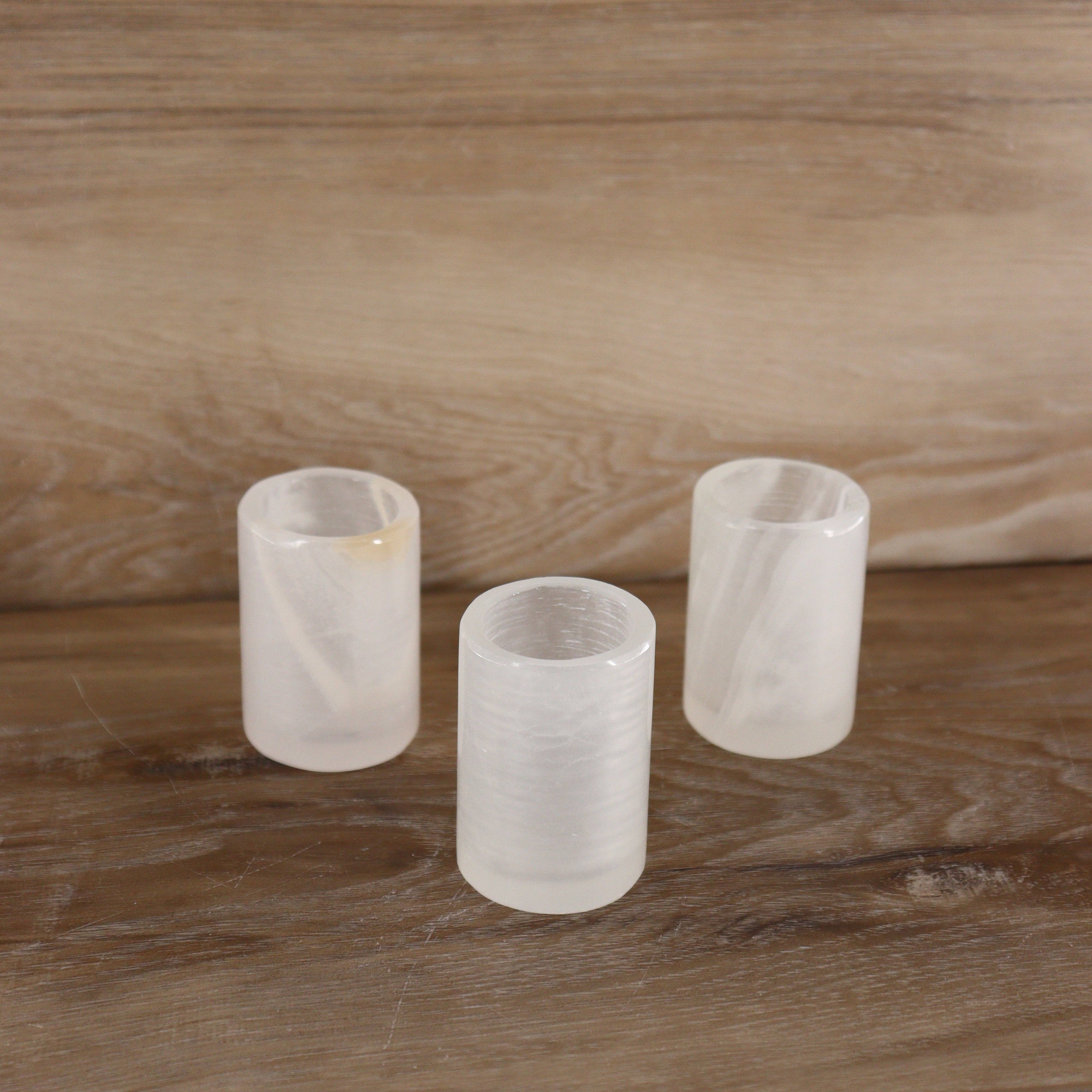 White Onyx Shot Glass Set of 6