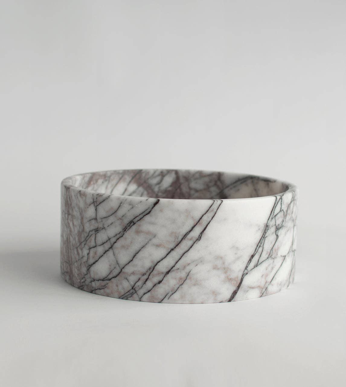 LILAC MARBLE CYLINDER BOWL