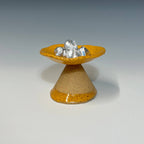Medium Footed Dish: Agate