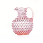 Handblown Hobnail 2L Jug - Petal Pink