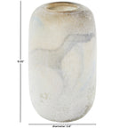 Contemporary Cream Glass Vase