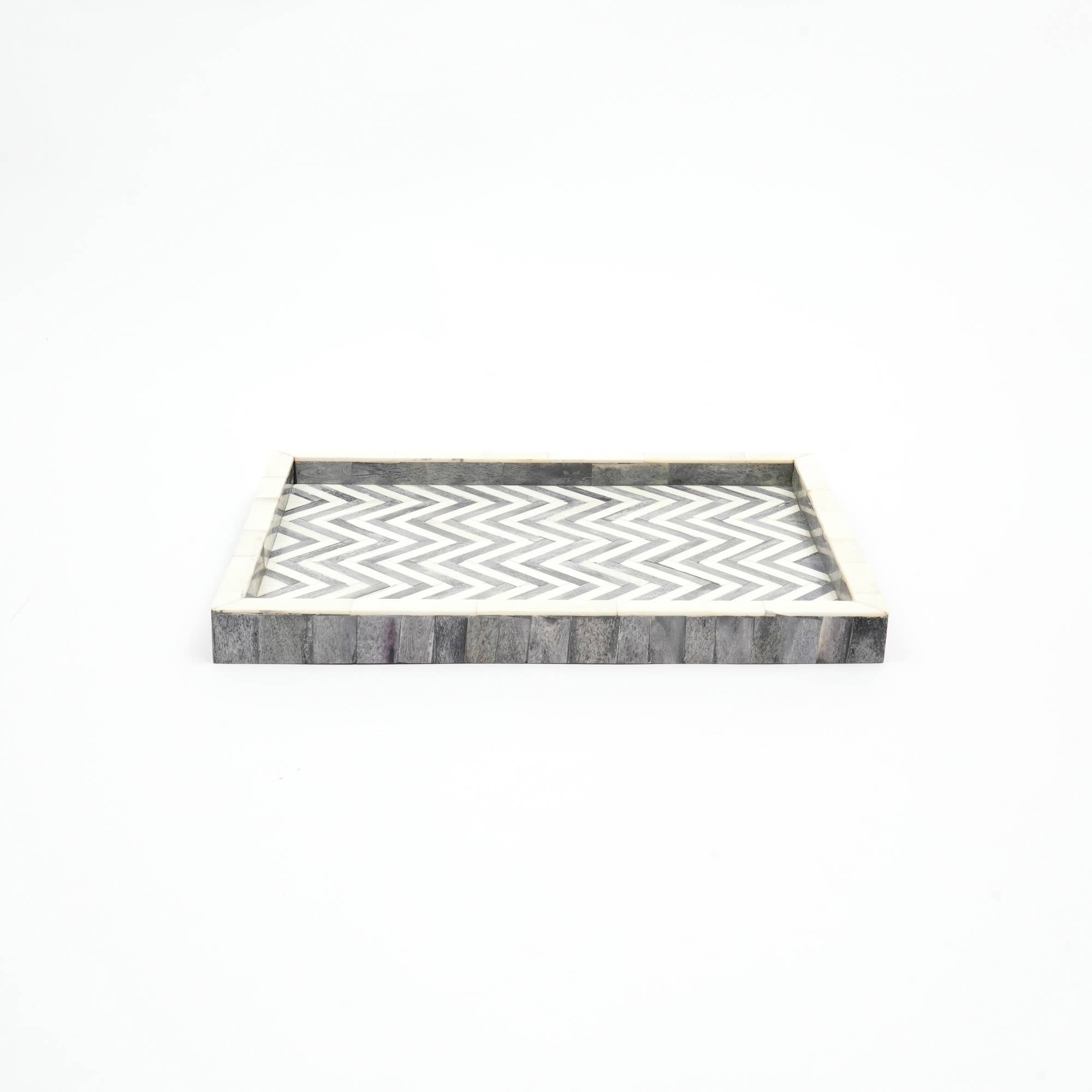 Bone Inlay Cheveron Tray