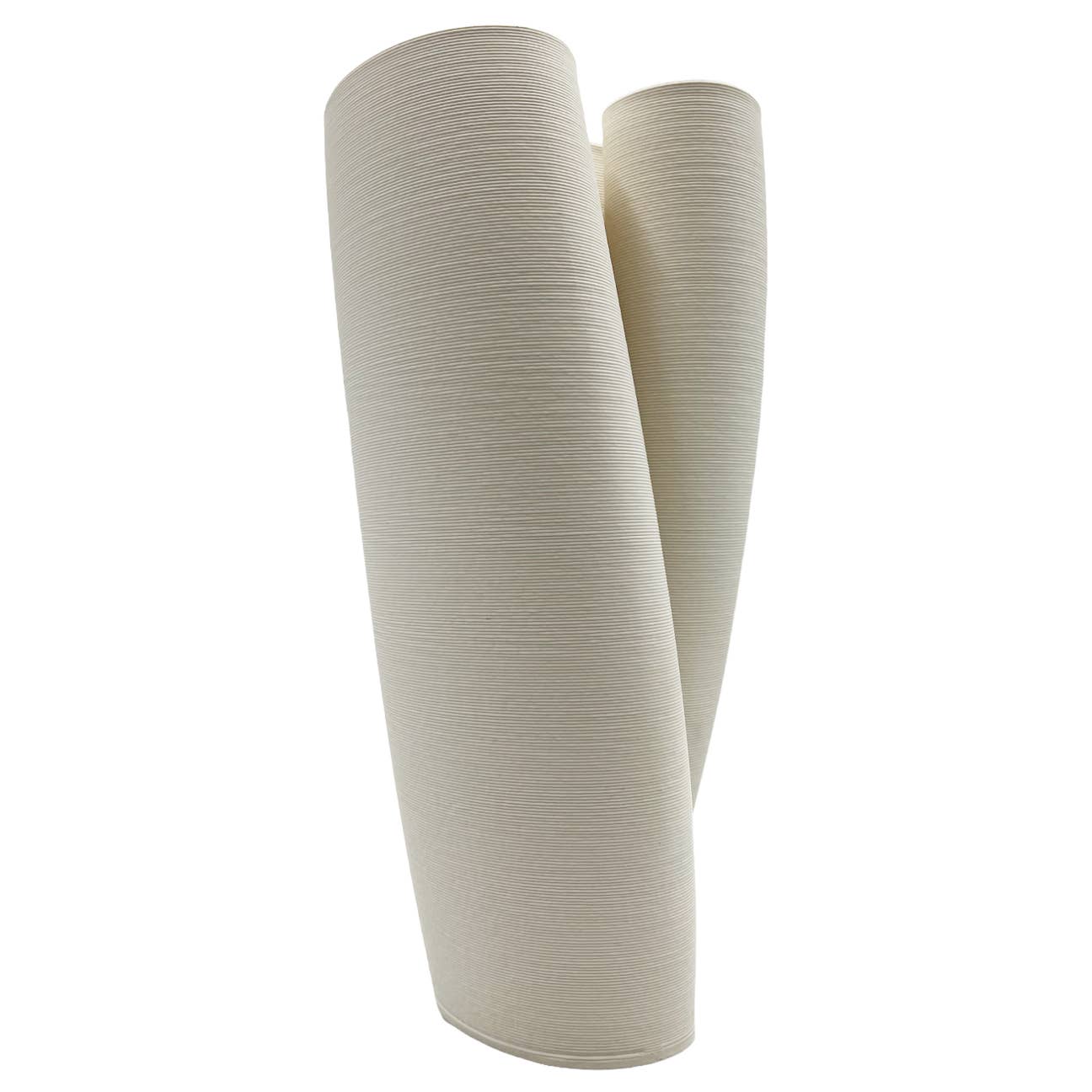 11" High Modern Ceramic Vase in White