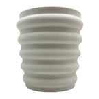 Modern Ceramic Vase in Beige: Large