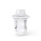 Topper Glass Vase: Matte Brown / H-8.75" | D-6.5"