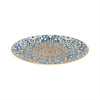 Alhambra 14.25" x 11" x h:1.25" Oval Decorated Porcelain Platter