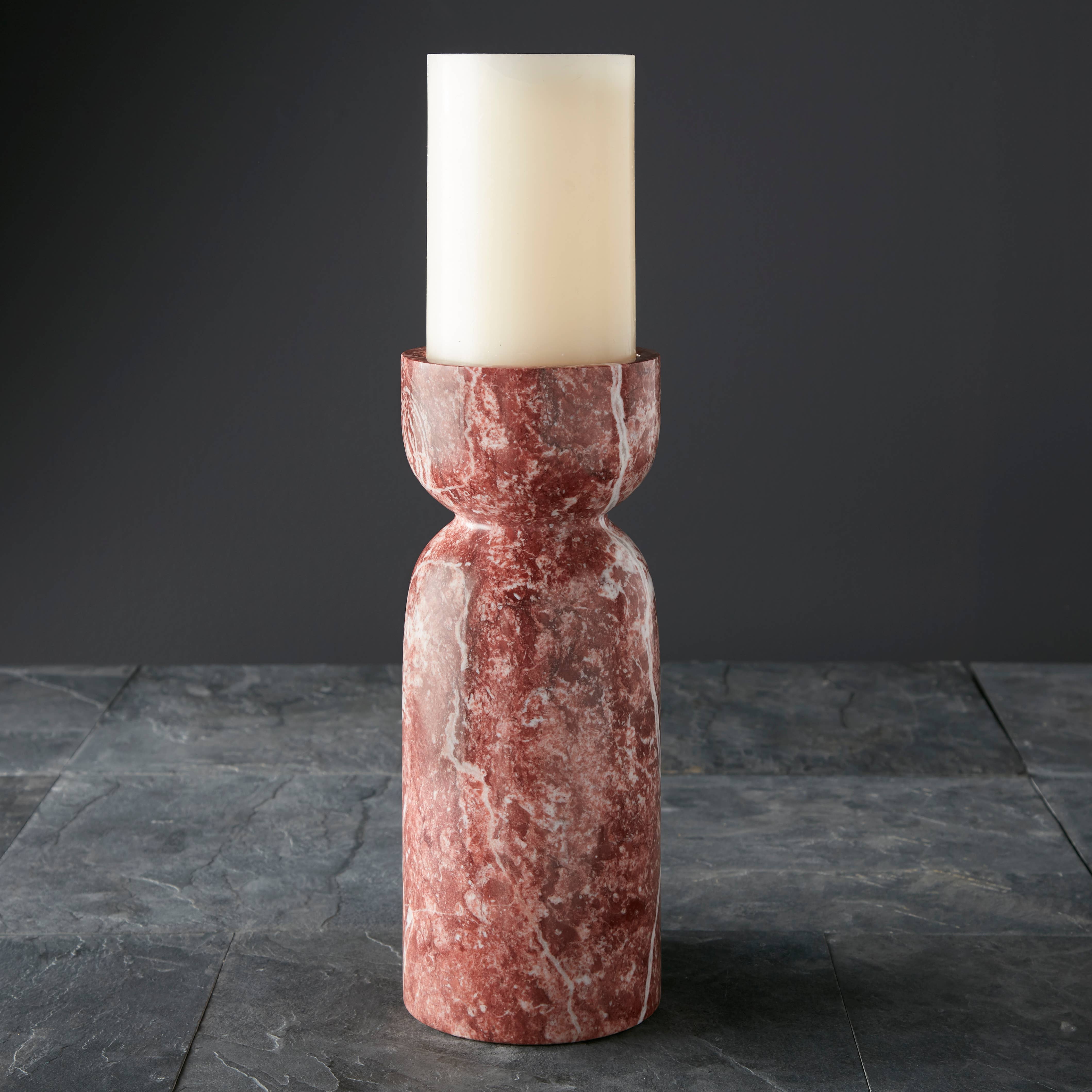 Orion Collection 12" Rosa Noshera Polished Finish Reversible